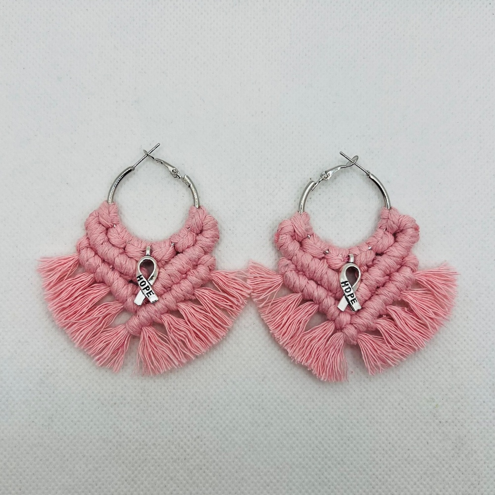 Breast Cancer Awareness earrings
